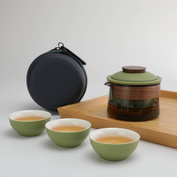 Portable Travel Tea Set-Matcha Green