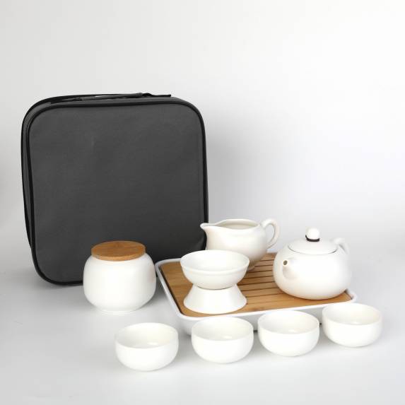 Portable Travel Tea Set - P. White