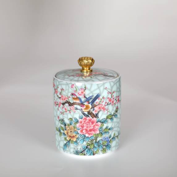 TLC-6 Enamel Tea Caddy (Twilight)